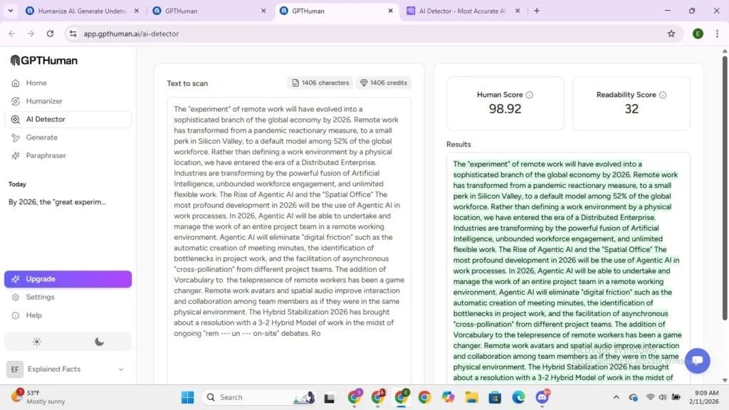 Resultados de GPTHuman