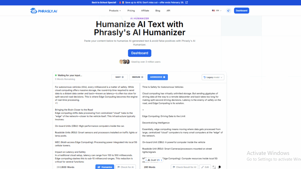 phrasly AI humanizer