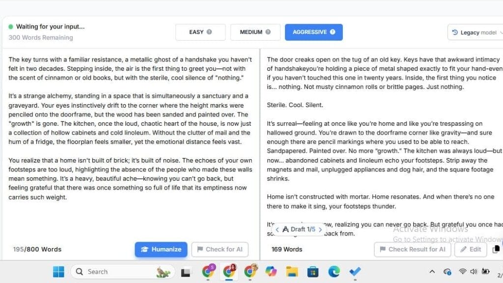 phrasly ai dashboard