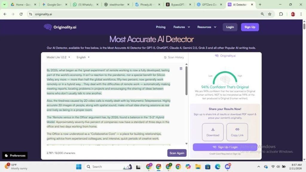 Reseña de originality.ai