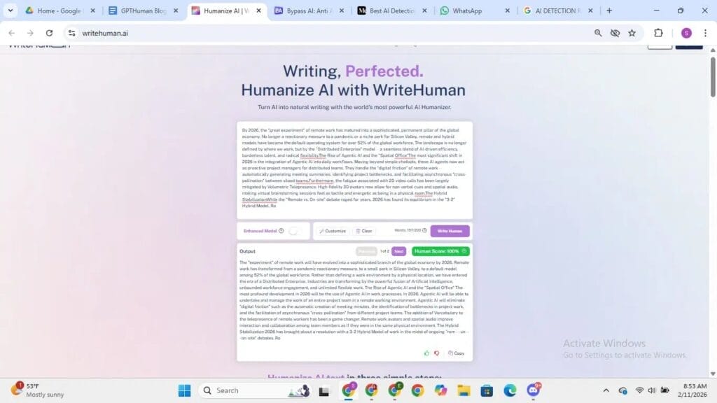 WriteHuman AI